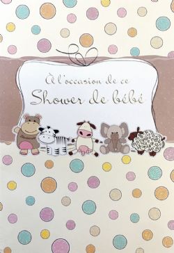 SHOWER - CARTE DE SHOWER DE BÉBÉ - DE ROSEDALE